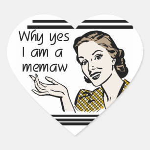 Pegatina En Forma De Corazón Camisetas y regalos Retro Memaw