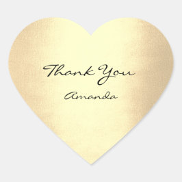 Pegatina En Forma De Corazón Campeón Oro Belleza Nombre Corazón de Novia Gracia