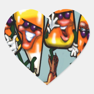Pegatina En Forma De Corazón Candy Corn Gang