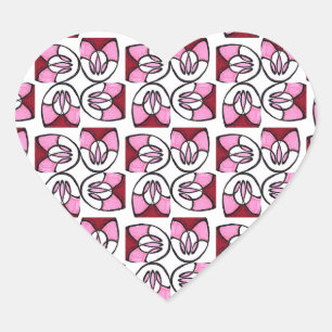 Pegatina En Forma De Corazón Candy Swirl