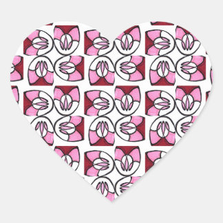 Pegatina En Forma De Corazón Candy Swirl