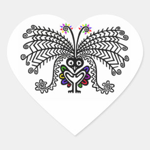 Pegatina En Forma De Corazón Cangrejo de bonito - LyreBIRD - Naturaleza - Vida 