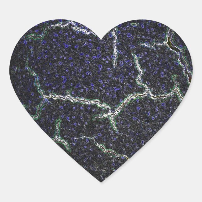 Pegatina En Forma De Corazón caparazón (Anverso)