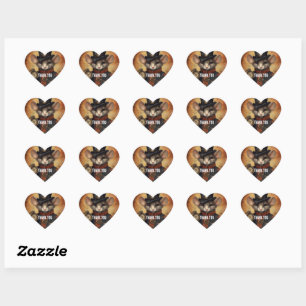 Pegatina En Forma De Corazón Capitán del ratón Steampunk Fuzzypaws