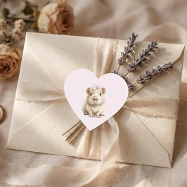 Pegatina En Forma De Corazón Capybara Birthday