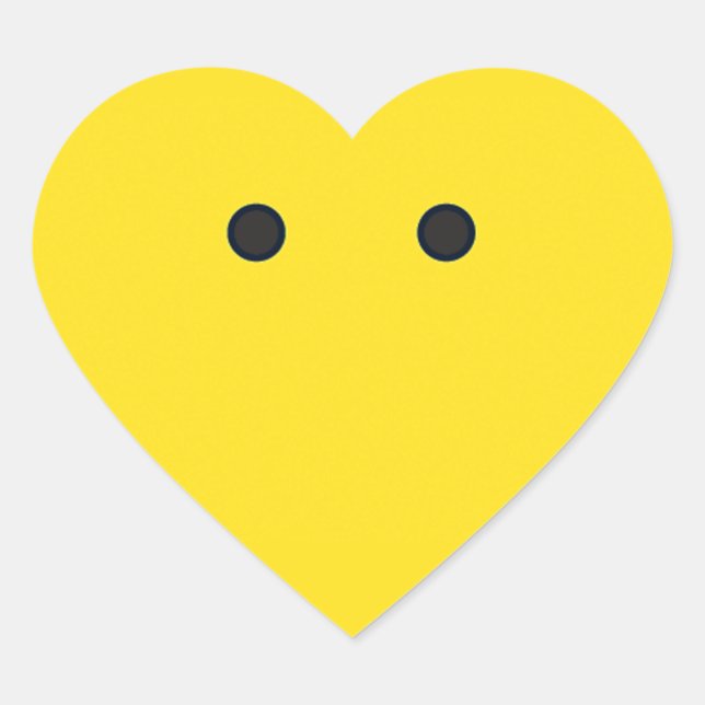 Pegatina En Forma De Corazón Cara (Anverso)