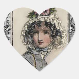 Pegatina En Forma De Corazón Caroline