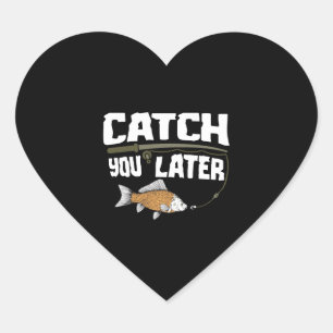 Pegatina En Forma De Corazón Carpa de pesca Ruta de pesca deportiva