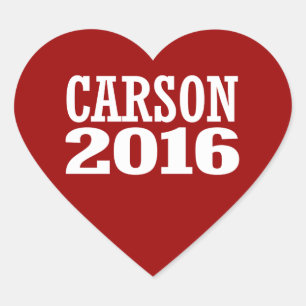 PEGATINA EN FORMA DE CORAZÓN CARSON 2016