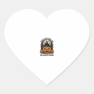 Pegatina En Forma De Corazón Castillo de calabaza de Halloween camiseta vintage