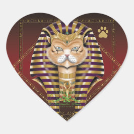 Pegatina En Forma De Corazón CATankhaMEOW