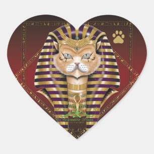 Pegatina En Forma De Corazón CATankhaMEOW