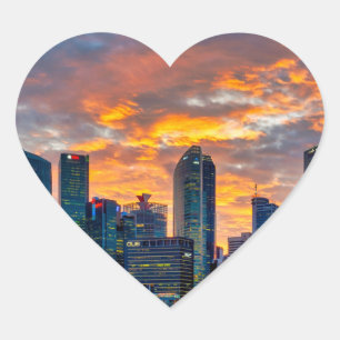 Pegatina En Forma De Corazón Centro