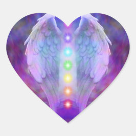 Pegatina En Forma De Corazón chakra, ángel, sanador, sanación de dios, ángeles,