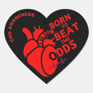 Pegatina En Forma De Corazón CHD Nació para vencer a los pronósticos