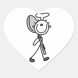 Pegatina En Forma De Corazón Chef Con Cuchara