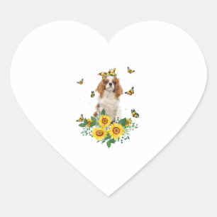 Pegatina En Forma De Corazón Chicas Mujeres Mamá Cavalier King Charles Spaniel
