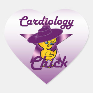 Pegatina En Forma De Corazón Chick de cardiología #9