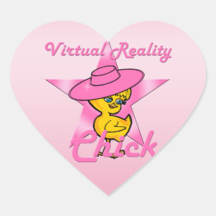 Pegatina En Forma De Corazón Chick de realidad virtual #8