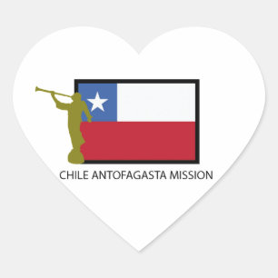 Pegatina En Forma De Corazón Chile Misión Antofagasta LDS CTR