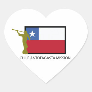 Pegatina En Forma De Corazón Chile Misión Antofagasta LDS CTR