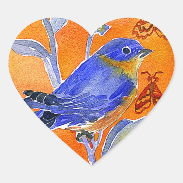 Pegatina En Forma De Corazón 'Chirp' (Anverso)