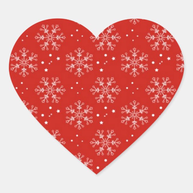 Pegatina En Forma De Corazón christmas (Anverso)