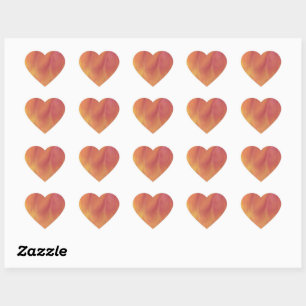 Pegatina En Forma De Corazón Cielos de tonos terrosos Stickers de corazón