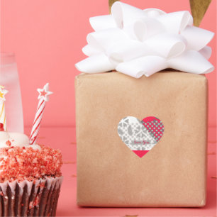 Pegatina En Forma De Corazón Círculo de amor Diseño del corazón-Tangerina