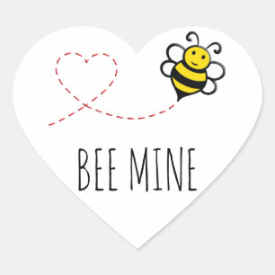 Pegatina En Forma De Corazón Cita personalizada de San Valentín - Personalizad