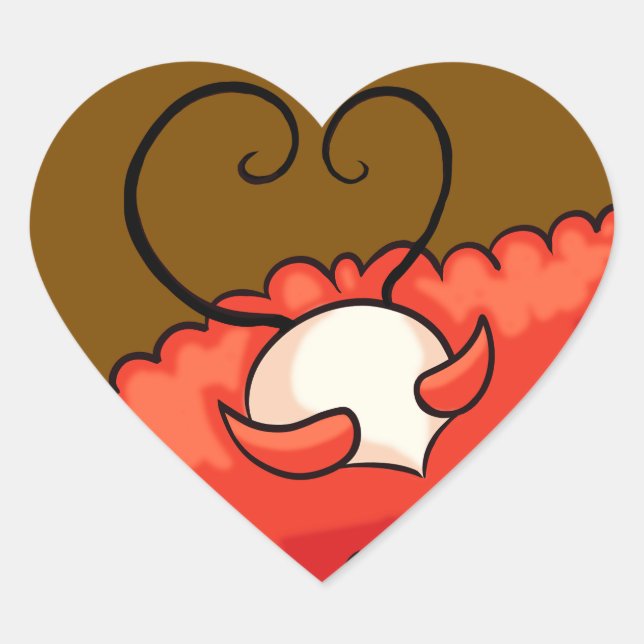 Pegatina En Forma De Corazón Citadel Drama King (Anverso)