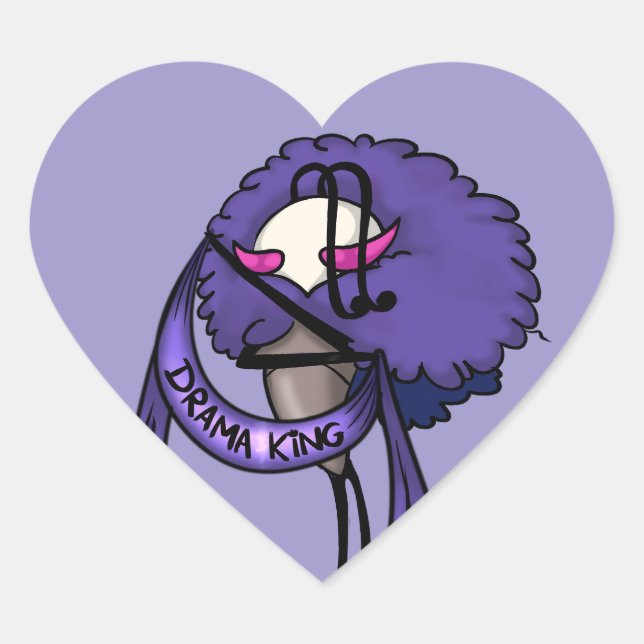 Pegatina En Forma De Corazón Citadel Drama King 2 (Anverso)