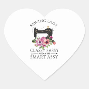 Pegatina En Forma De Corazón Clase De Dama De Coser Sencilla Y Un Poco Intelige