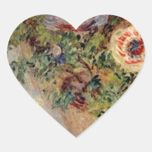 Pegatina En Forma De Corazón Claude Monet con vida muerta con regalos de destin