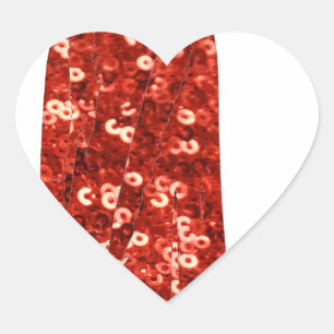 Pegatina En Forma De Corazón clavija de vintage secuencial roja hacia arriba