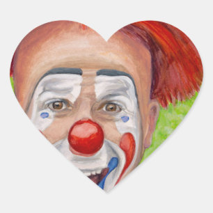 Pegatina En Forma De Corazón Clown Steven Daniel Copeland