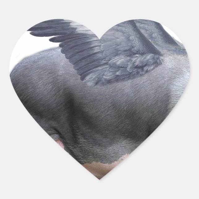 Pegatina En Forma De Corazón cochecito (Anverso)