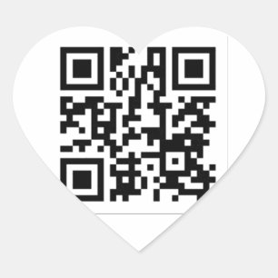 Pegatina En Forma De Corazón Código QR Derrick el artista