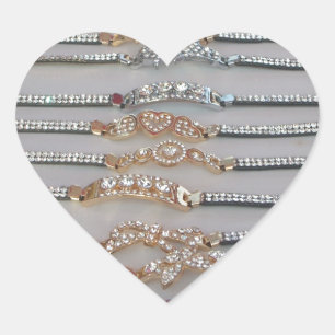 Pegatina En Forma De Corazón Colección de arte de diseño de corazón de joyas de