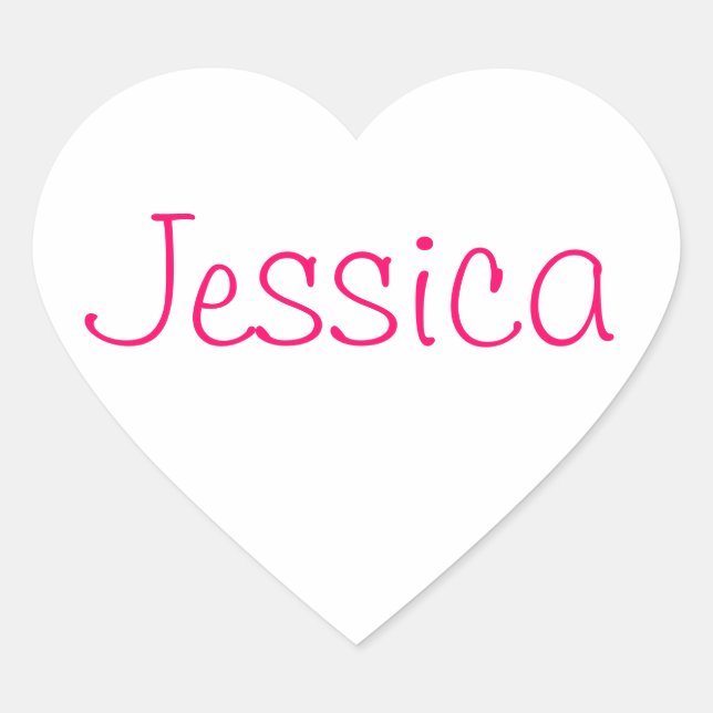 Pegatina En Forma De Corazón Colección de nombres (Anverso)