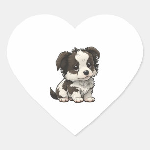 Pegatina En Forma De Corazón Colirio de borde de Chibi