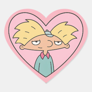 Pegatina En Forma De Corazón Collar de Corazón con Crush de los 90 — Pegatina d