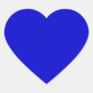 Pegatina En Forma De Corazón color azul medio