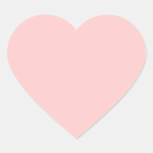 Pegatina En Forma De Corazón Color del Web de fondo rosado sólido FFCCCC