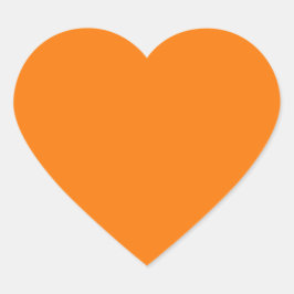 Pegatina En Forma De Corazón Color Naranja