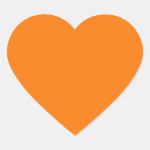 Pegatina En Forma De Corazón Color Naranja