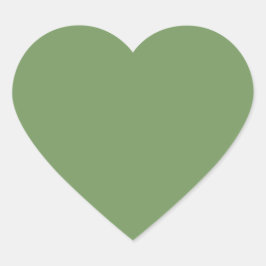 Pegatina En Forma De Corazón Color Verde
