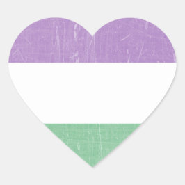 Pegatina En Forma De Corazón Colores de la bandera gay de género