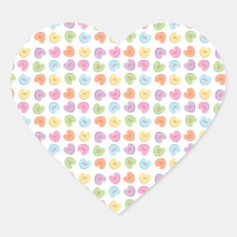 Pegatina En Forma De Corazón Colorido San Valentín Corazones Placemat vacacione