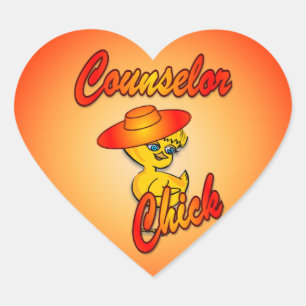 Pegatina En Forma De Corazón Consejero Chick #5